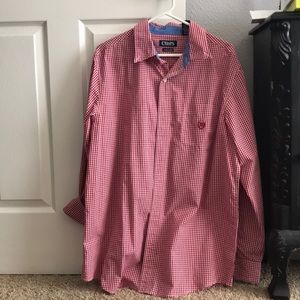 Chaps button up men’s shirt size L.